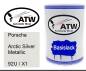 Preview: Porsche, Arctic Silver Metallic, 92U / X1: 500ml Lackdose, von ATW Autoteile West.